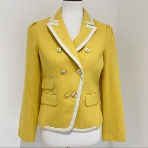 Ann Taylor Loft wool blend schoolboy jacket sz 8P